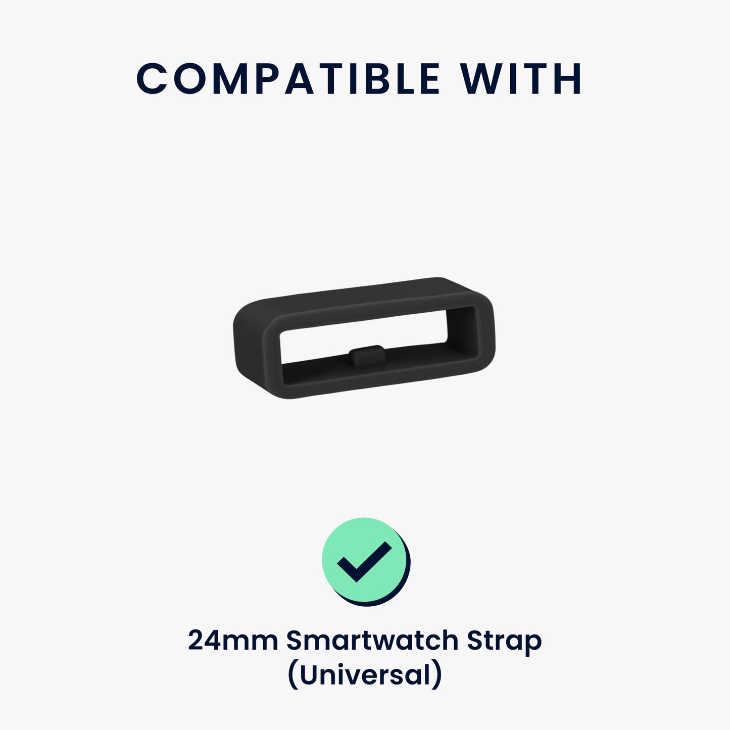 kwmobile Smart Watch Band Halterung für 24mm Smartwatch Strap (Universal) Armbandhalterung für Fitness Tracker und Smart Uhr