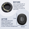 kwmobile Ohr Polster für Jabra Evolve 2 30 Ohrpolster Ersatz Ohrpolster Kopfhörer Ersatzteile Kopfhörer Ersatzpolster für Over Ear Headphones