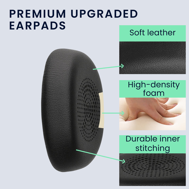 kwmobile Ohr Polster für Jabra Evolve 2 30 Ohrpolster Ersatz Ohrpolster Kopfhörer Ersatzteile Kopfhörer Ersatzpolster für Over Ear Headphones