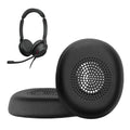 kwmobile 2x Ohr Polster für Jabra Evolve 2 30 Ohrpolster - Ersatz Ohrpolster - Kopfhörer Ersatzteile - Kopfhörer Ersatzpolster für Over Ear Headphones Schwarz  