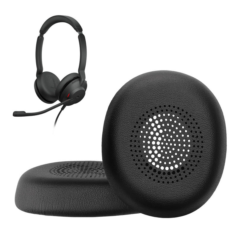 kwmobile 2x Ohr Polster für Jabra Evolve 2 30 Ohrpolster - Ersatz Ohrpolster - Kopfhörer Ersatzteile - Kopfhörer Ersatzpolster für Over Ear Headphones Schwarz  