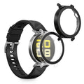 kwmobile 2x Glas Hülle für Huawei Watch GT5 41mm Schutzhülle - Fullbody Fitnesstracker Case Set aus Glas - Transparent Schwarz Transparent  [dsg01]