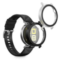 kwmobile 2x Glas Hülle für Huawei Watch GT5 41mm Schutzhülle - Fullbody Fitnesstracker Case Set aus Glas - Schwarz Silber Schwarz  [dsg02]