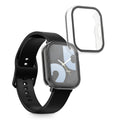kwmobile Glas Hülle für Xiaomi Redmi Watch 5 Lite Schutzhülle Fullbody Fitnesstracker Case Set
