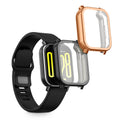 kwmobile 2x Silikon Hülle für Xiaomi Redmi Watch 5 Active Schutzhülle - Fullbody Display Cover Set aus Silikon - Schwarz Rosegold Schwarz  [dsg04]