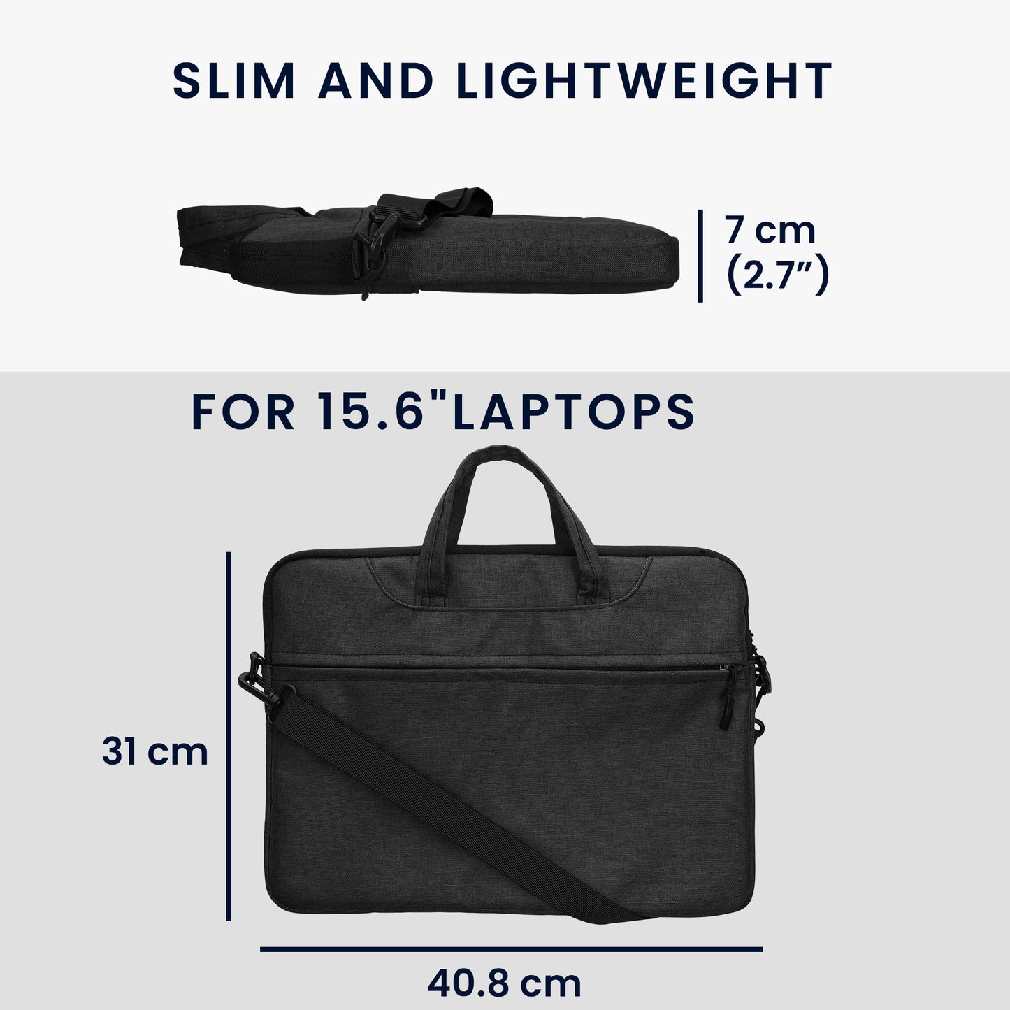 kwmobile Laptoptasche kompatibel mit Lenovo 15.6" Notebook Laptop Chromebook Macbook 15.6 inch Tasche - Schlanke Hülle für Laptop - Case
