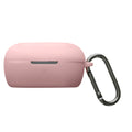 kwmobile Schutzhülle für Bose QuietComfort Earbuds Hülle - TPU Silikon Case für Kopfhörer Ladecase - stoßfestes Cover mit Karabiner - Altrosa Altrosa  