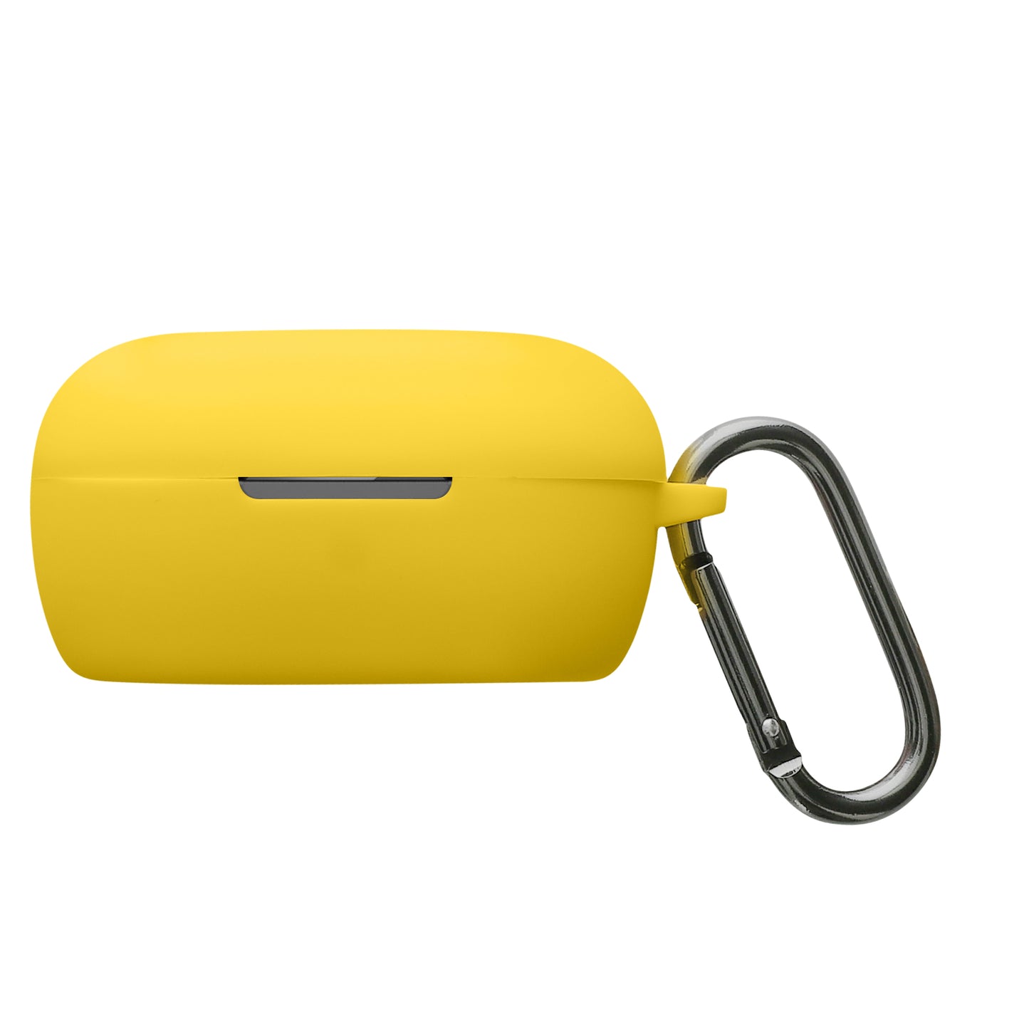 kwmobile Schutzhülle für Bose QuietComfort Earbuds Hülle - TPU Silikon Case für Kopfhörer Ladecase - stoßfestes Cover mit Karabiner - Gelb Gelb  