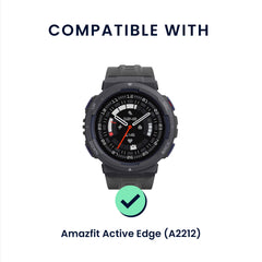 kwmobile Ersatzarmband kompatibel mit Amazfit Active Edge (A2212) Armband - Sportarmband mit Uhrenverschluss
