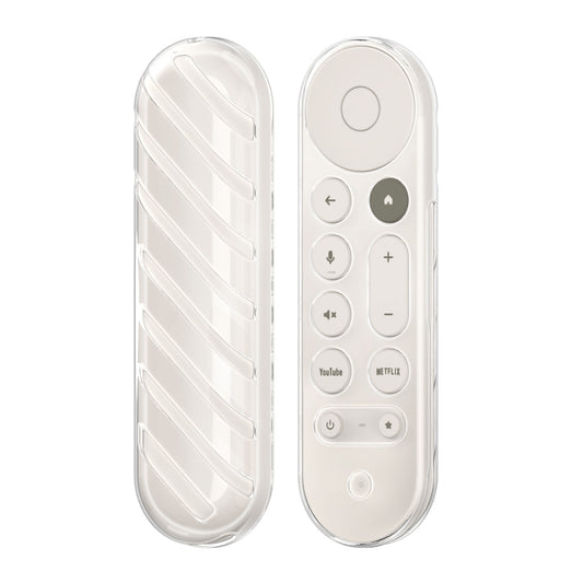 kwmobile Fernbedienung Schutzhülle kompatibel mit Google TV Streamer 4K Hülle - transparente und weiche TPU-Hülle für TV Zubehör - Transparent Transparent  
