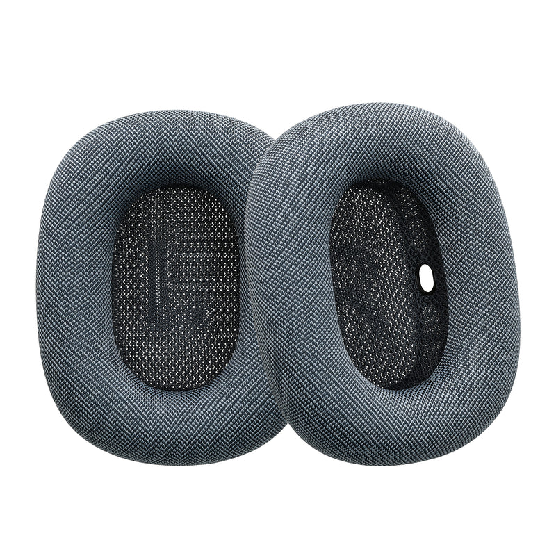 kwmobile 2x Ohrpolster für Apple AirPods Max / AirPods Max 2 Polster - Ersatz Kopfhörer Polster aus Mesh für Over Ear Headphones Blau Blau  