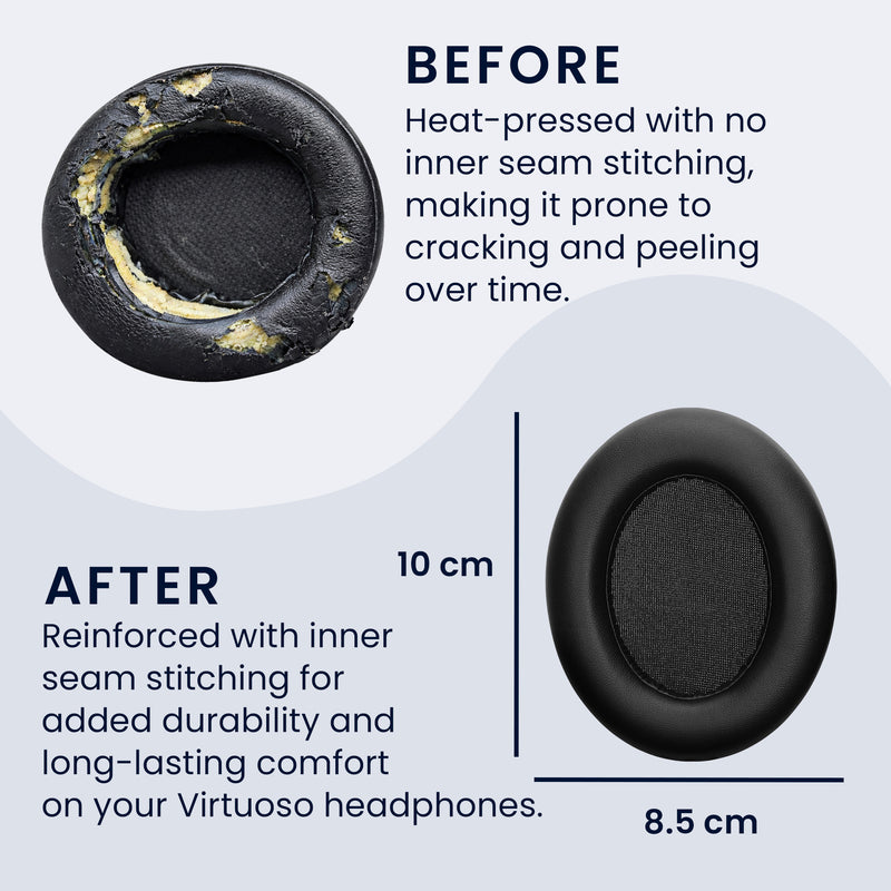 kwmobile Ohr Polster für EarFun Wave Pro Ohrpolster Ersatz Ohrpolster Kopfhörer Ersatzteile Kopfhörer Ersatzpolster Over Ear Headphones