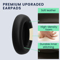 kwmobile Ohr Polster für EarFun Wave Pro Ohrpolster Ersatz Ohrpolster Kopfhörer Ersatzteile Kopfhörer Ersatzpolster Over Ear Headphones