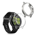 kwmobile 2x Silikon Hülle für Garmin vivoactive 5 / active 5 Schutzhülle - Fullbody Display Cover Set aus Silikon - Transparent Silber Transparent  [dsg04]