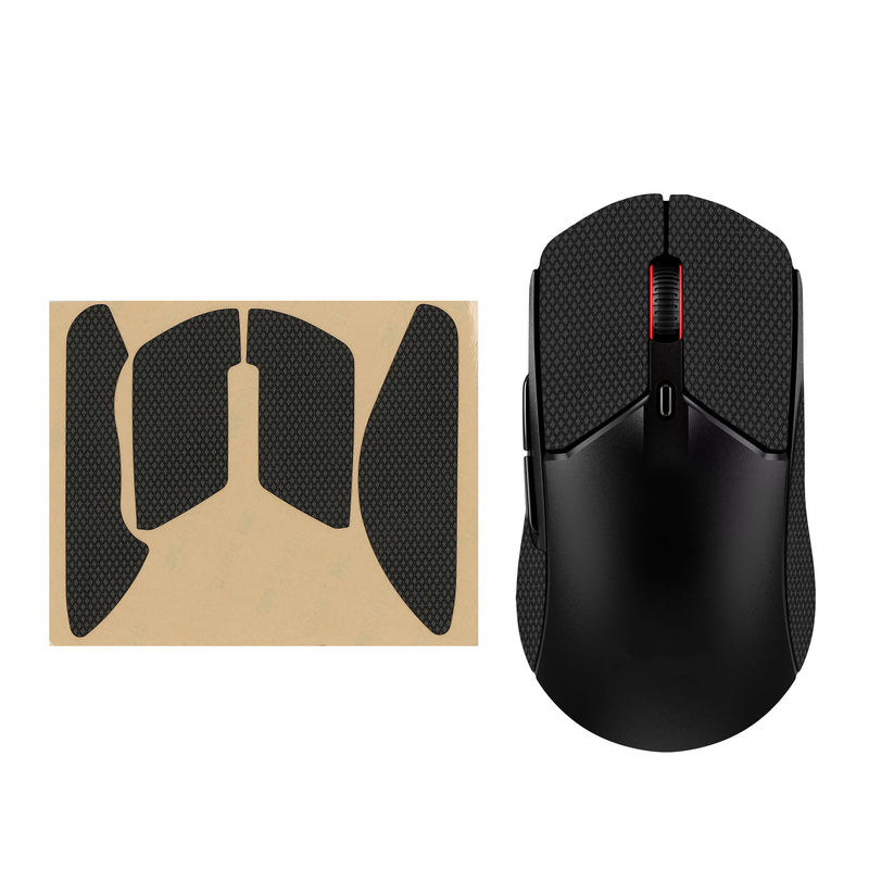 kwmobile Gaming Maus Grip Tape für Kingston Pulsefire Haste 2 Mouse Grip Tape - Rutschfestes Griffband für PC Maus - Schwarz Schwarz  