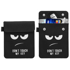 Fabric Car Key Pouch with RFID Blocker