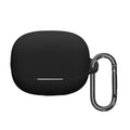 kwmobile Schutzhülle für Xiaomi Buds 5 Pro Hülle - TPU Silikon Case für Kopfhörer Ladecase - stoßfestes Cover mit Karabiner - Schwarz Schwarz  