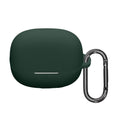 kwmobile Schutzhülle für Xiaomi Buds 5 Pro Hülle - TPU Silikon Case für Kopfhörer Ladecase - stoßfestes Cover mit Karabiner - Dunkelgrün Dunkelgrün  