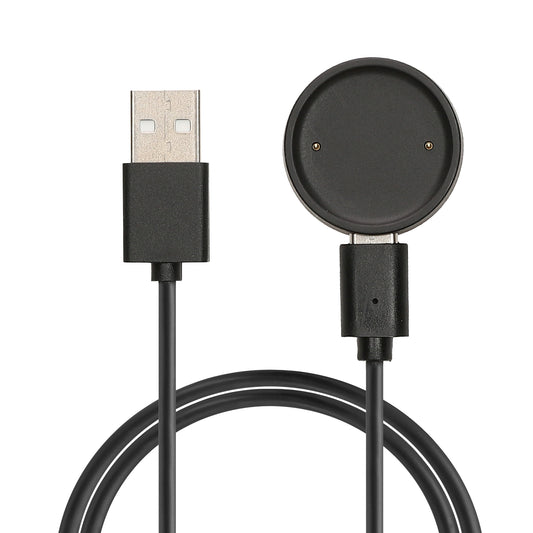 kwmobile Smartwatch Ladekabel für Amazfit Bip 6 / Amazfit Active 2 (A2437) / Active 2 Square (A2434) USB Ladekabel für Smartwatch - Smart Watch Aufladekabel - Fitnesstracker Ersatzkabel - Schwarz Schwarz  
