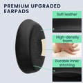 kwmobile Ohr Polster für Jabra Evolve 2 55 / Evlove 2 50 Ohrpolster - Ersatz Ohrpolster - Kopfhörer Ersatzteile - Kopfhörer Ersatzpolster für Over Ear Headphones