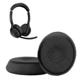kwmobile 2x Ohr Polster für Jabra Evolve 2 55 / Evlove 2 50 Ohrpolster - Ersatz Ohrpolster - Kopfhörer Ersatzteile - Kopfhörer Ersatzpolster für Over Ear Headphones Schwarz  