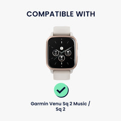 kwmobile Ersatzarmband kompatibel mit Garmin Venu Sq 2 Music / Sq 2 / Vivoactive 6 / Vivoactive 5 Armband