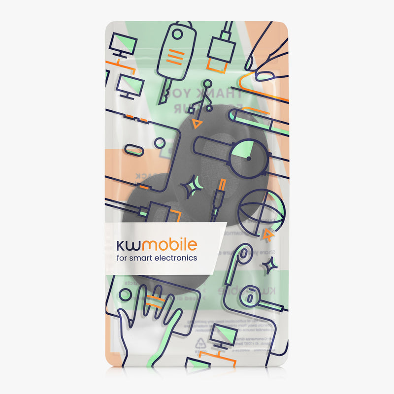 kwmobile Ohr Polster für Skullcandy Crusher ANC 2 Ohrpolster - Ersatz Ohrpolster - Kopfhörer Ersatzteile - Kopfhörer Ersatzpolster für Over Ear Headphones
