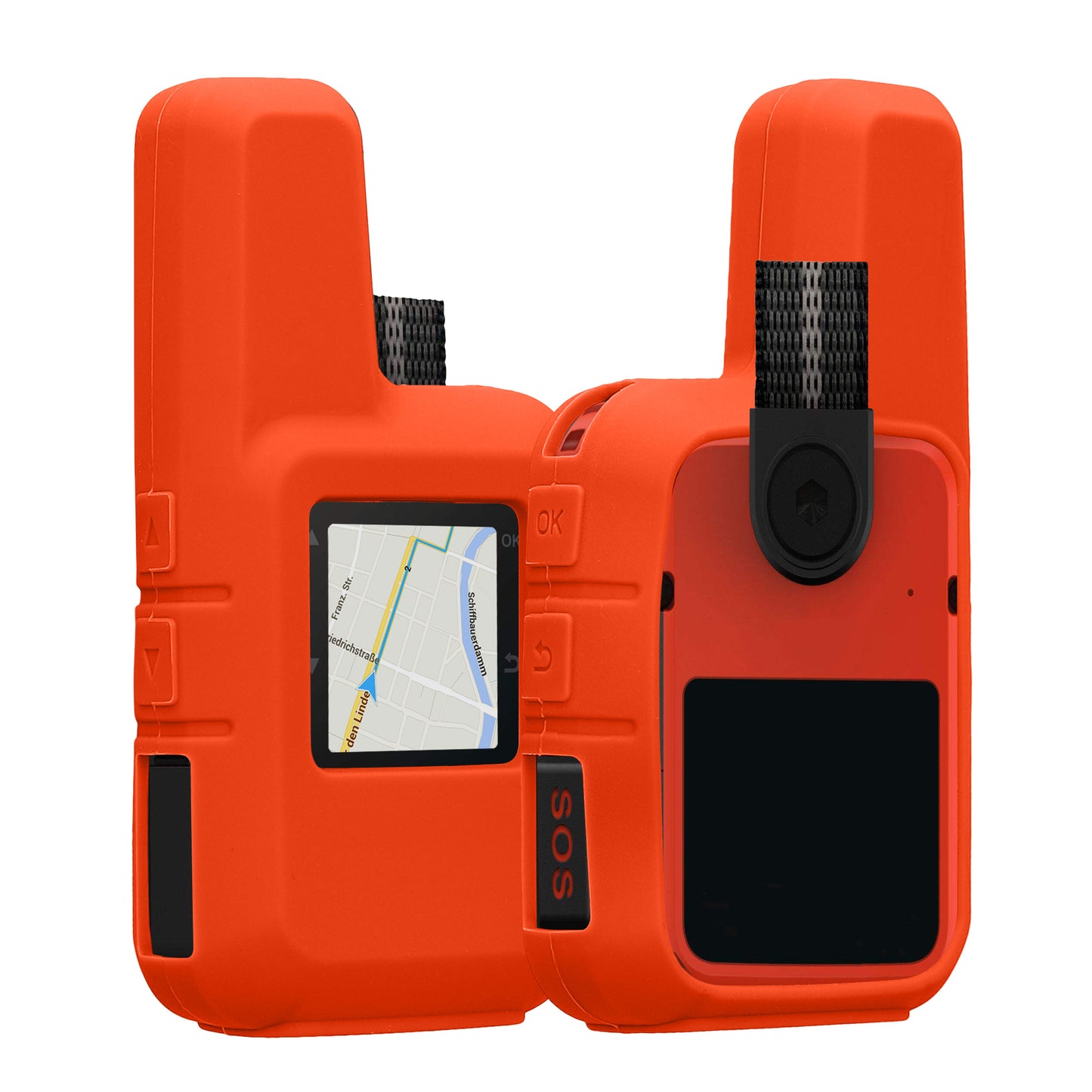 kwmobile Hülle für Garmin inReach Mini 2 Schutzhülle - Hülle für GPS Handgerät - Case in Orange Orange  