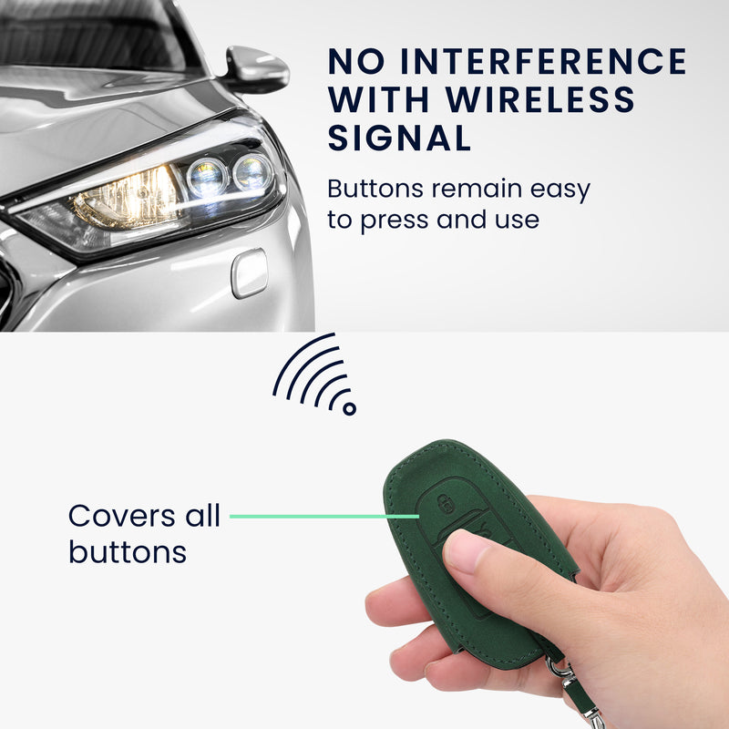 kwmobile Car Key Cover compatible with Opel 3-Button Smart Key Keyless Go Protective Case Cover