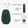 kwmobile Car Key Cover compatible with Opel 3-Button Smart Key Keyless Go Protective Case Cover