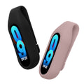 kwmobile 2x Silikon Fitnesstracker Halterung für Xiaomi Mi Band 10 / 9 / 8 Clip Halter - Fitness Tracker Hülle für Sport - TPU Schutzhülle ohne Tracker - Schwarz Dark Rose Schwarz  [dsg05]