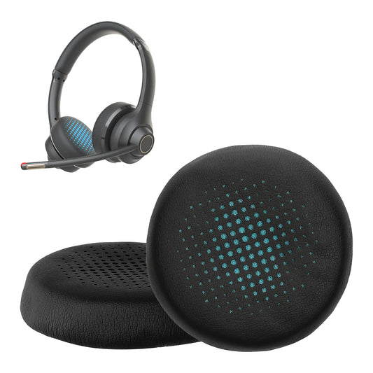 kwmobile 2x Ohr Polster für Jlab Go Work Gen 2 Ohrpolster - Ersatz Ohrpolster - Kopfhörer Ersatzteile - Kopfhörer Ersatzpolster für Over Ear Headphones Schwarz  