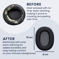 kwmobile Ohr Polster für Sony WH-1000XM6 Ohrpolster Ersatz Ohrpolster Kopfhörer Ersatzteile Kopfhörer Ersatzpolster Over Ear Headphones