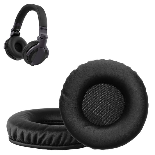 kwmobile 2x Ohr Polster für Pioneer DJ HDJ-CUE1 Ohrpolster - Ersatz Ohrpolster - Kopfhörer Ersatzteile - Kopfhörer Ersatzpolster für Over Ear Headphones Schwarz  