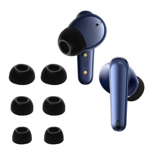 kwmobile 6x Silikonaufsätze für Anker Soundcore Liberty 4 NC - Ersatz Ohrstöpsel in 3 Größen - Ear Tips für In-Ear Kopfhörer - Zubehör Ersatzpolster in Schwarz Schwarz  