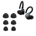 kwmobile 6x Silikonaufsätze für Anker Soundcore Sport X20 - Ersatz Ohrstöpsel in 3 Größen - Ear Tips für In-Ear Kopfhörer - Zubehör Ersatzpolster in Schwarz Schwarz  