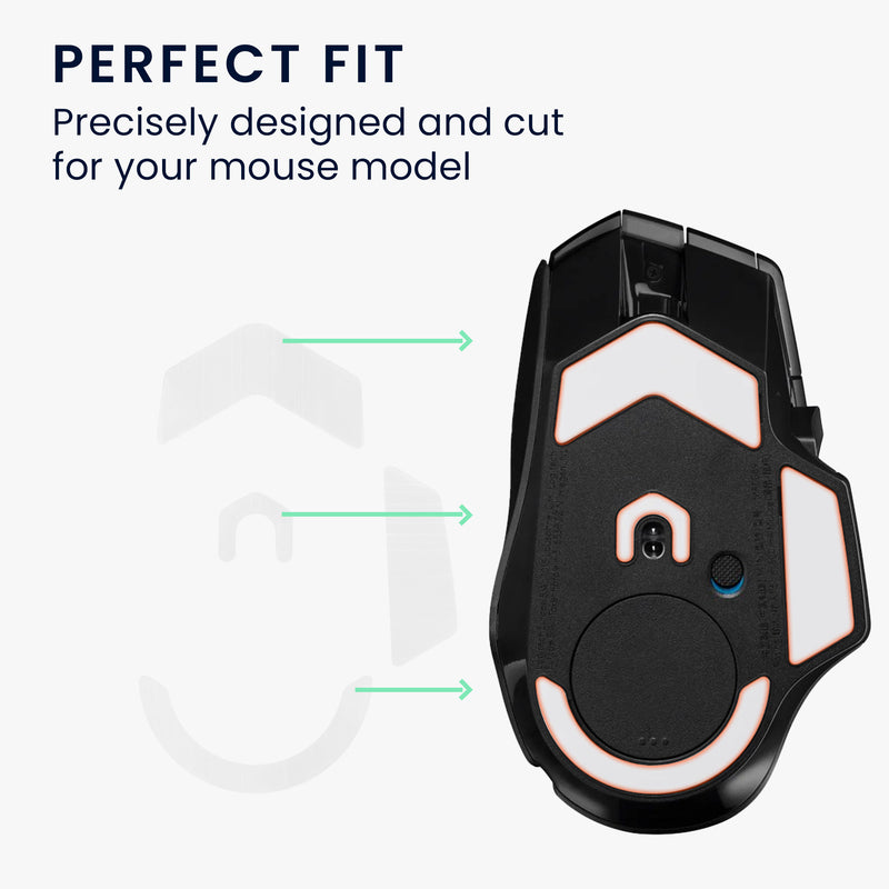kwmobile Mouse Feet Sticker kompatibel mit Logitech G502 X Plus Ersatz Glider - Mausfüße passgenau - Maus Glides