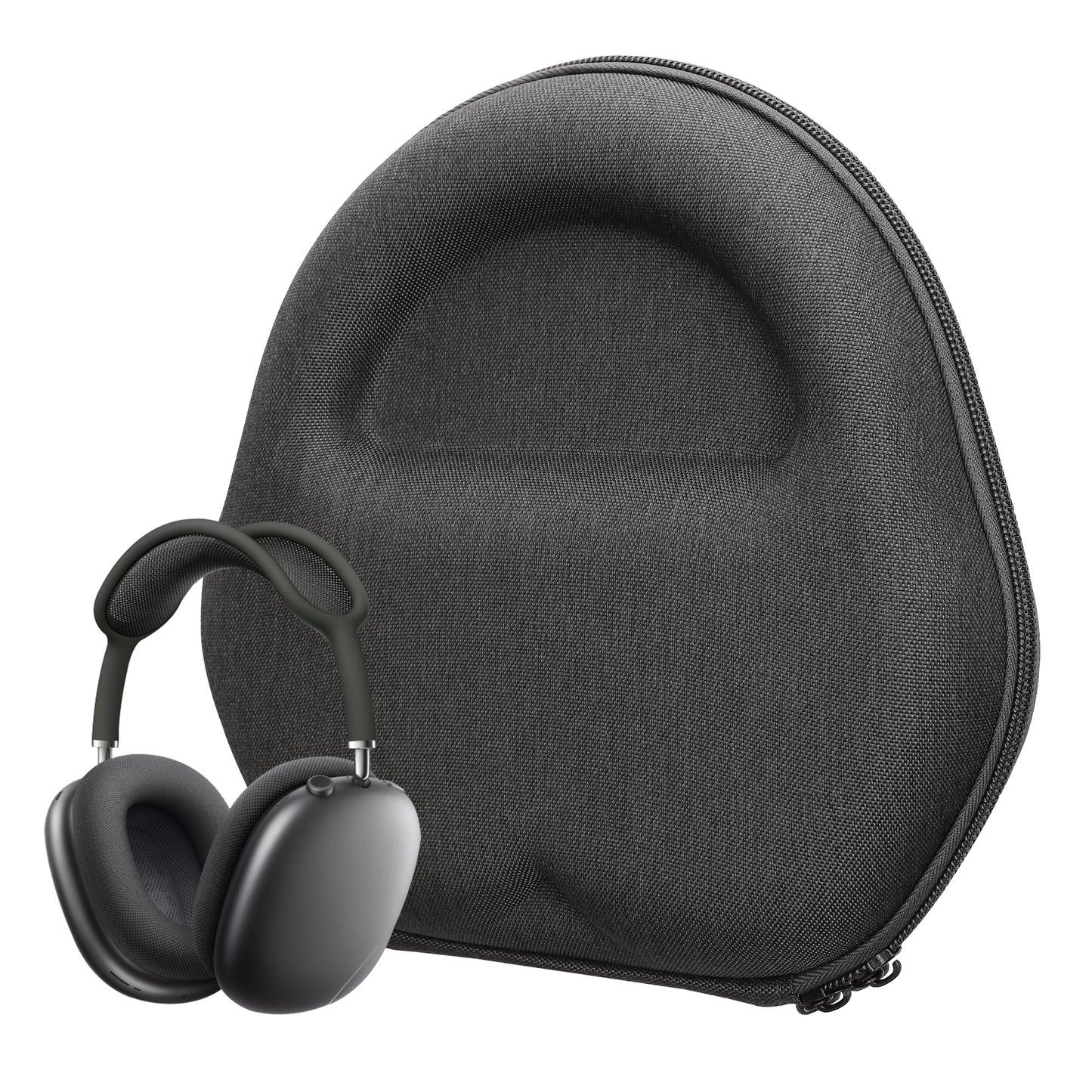 kwmobile Hülle für Apple AirPods Max / AirPods Max 2 Hülle - EVA Tasche für Kopfhörer - Case Schutzhülle in Grau Grau  