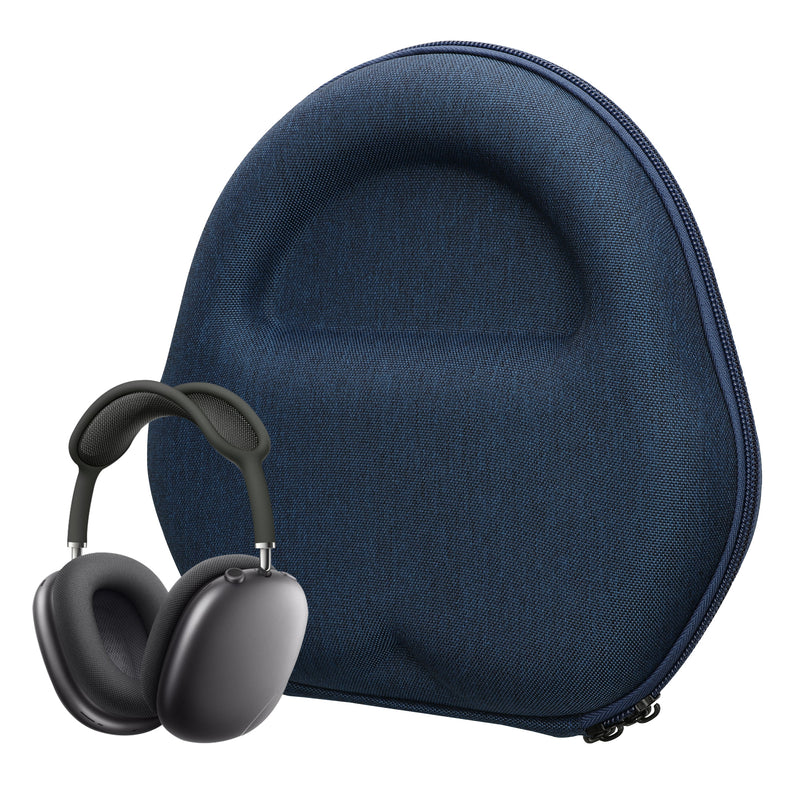 kwmobile Hülle für Apple AirPods Max / AirPods Max 2 Hülle - EVA Tasche für Kopfhörer - Case Schutzhülle in Dunkelblau Dunkelblau  