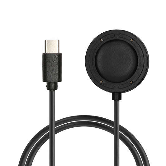 kwmobile Smartwatch Ladekabel für Suunto Run GPS USB-C Ladekabel für Smartwatch - Smart Watch Aufladekabel - Fitnesstracker Ersatzkabel - Schwarz Schwarz  