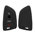 kwmobile Schlüsselhülle für BMW 3-Tasten Smart Key Autoschlüssel Hülle - Autoschlüssel Schlüssel Hülle aus Silikon - Schlüsselschutz Gehäuse in Schwarz matt Schwarz matt  