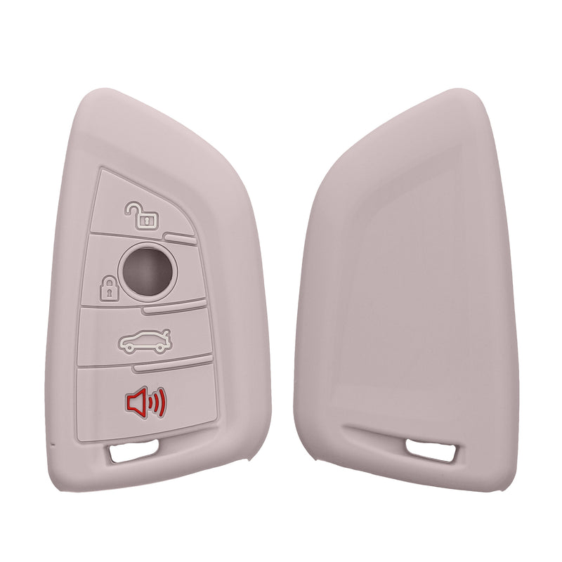 kwmobile Schlüsselhülle für BMW 3-Tasten Smart Key Autoschlüssel Hülle - Autoschlüssel Schlüssel Hülle aus Silikon - Schlüsselschutz Gehäuse in Purple Cloud Purple Cloud  