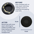 kwmobile Ear Pads for Jabra Evolve 20 / 20se / 30 / 30II / 40 / 65 Ear Cushions Replacement Headphone Spare Parts Headphone Replacement Pads for Over Ear Headphones