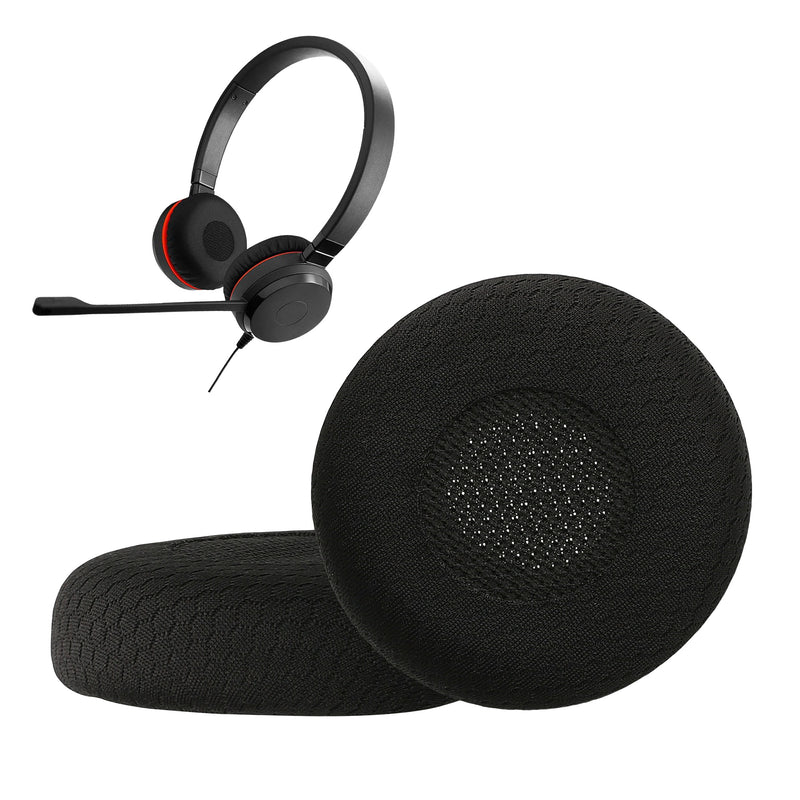 kwmobile Ear Pads for Jabra Evolve 20 / 20se / 30 / 30II / 40 / 65 Ear Cushions Replacement Headphone Spare Parts Headphone Replacement Pads for Over Ear Headphones