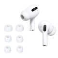 kwmobile 6x Silikonaufsätze für Apple Airpods Pro 3 - Ersatz Ohrstöpsel in 3 Größen - Ear Tips für In-Ear Kopfhörer - Zubehör Ersatzpolster in Weiß Weiß  