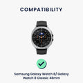 kwmobile Ersatz Armband kompatibel mit Samsung Galaxy Watch 8 Galaxy / Galaxy Watch 8 Classic 46mm - Smartwatch Scrunchie Haargummi Design - Innenmaße 14 - 19 cm