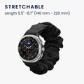 kwmobile Ersatz Armband kompatibel mit Samsung Galaxy Watch 8 Galaxy / Galaxy Watch 8 Classic 46mm - Smartwatch Scrunchie Haargummi Design - Innenmaße 14 - 19 cm