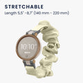 kwmobile Ersatz Armband kompatibel mit Garmin Lily Sport - Smartwatch Scrunchie Haargummi - Innenmaße 14 - 19 cm