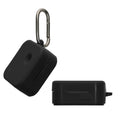 kwmobile Schutzhülle für Nothing Ear (3) 2025 Hülle - TPU Silikon Case für Kopfhörer Ladecase - stoßfestes Cover mit Karabiner - Schwarz Schwarz  
