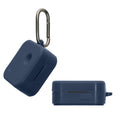 kwmobile Schutzhülle für Nothing Ear (3) 2025 Hülle - TPU Silikon Case für Kopfhörer Ladecase - stoßfestes Cover mit Karabiner - Dunkelblau Dunkelblau  